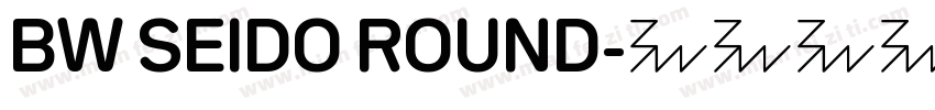 BW SEIDO ROUND字体转换